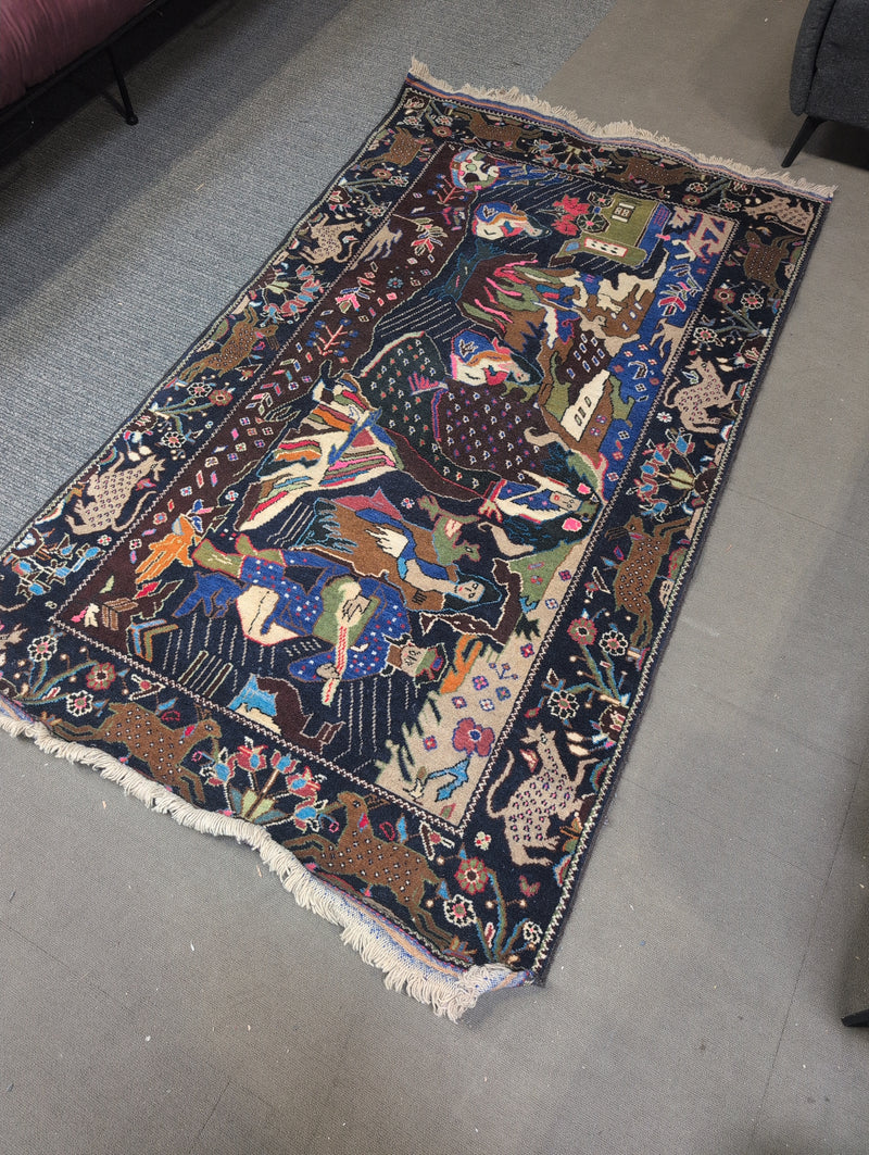 Pictorial Folk Rug