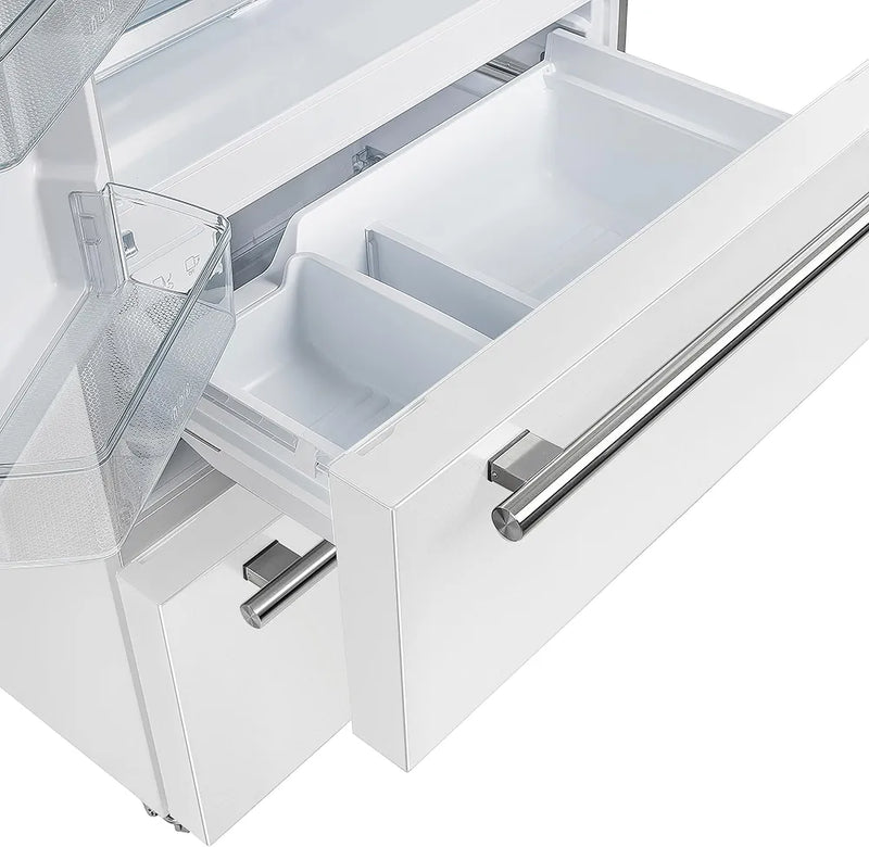 Brand New FORNO Moena Premium White French Door Refrigerator