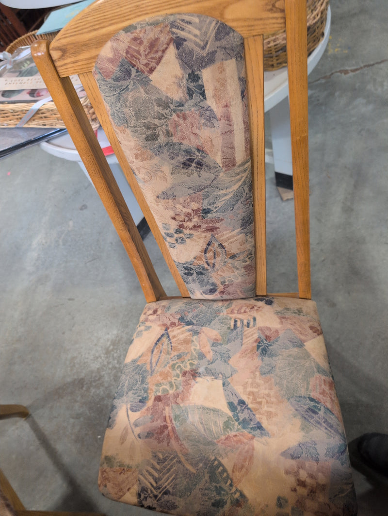 Large Dining Table with 6 Chairs with Floral Design
