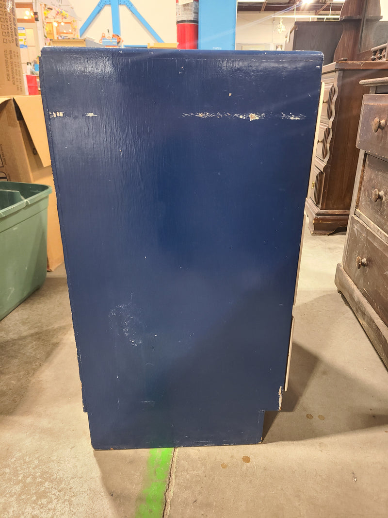 Charming Blue and White Small Wooden Dresser