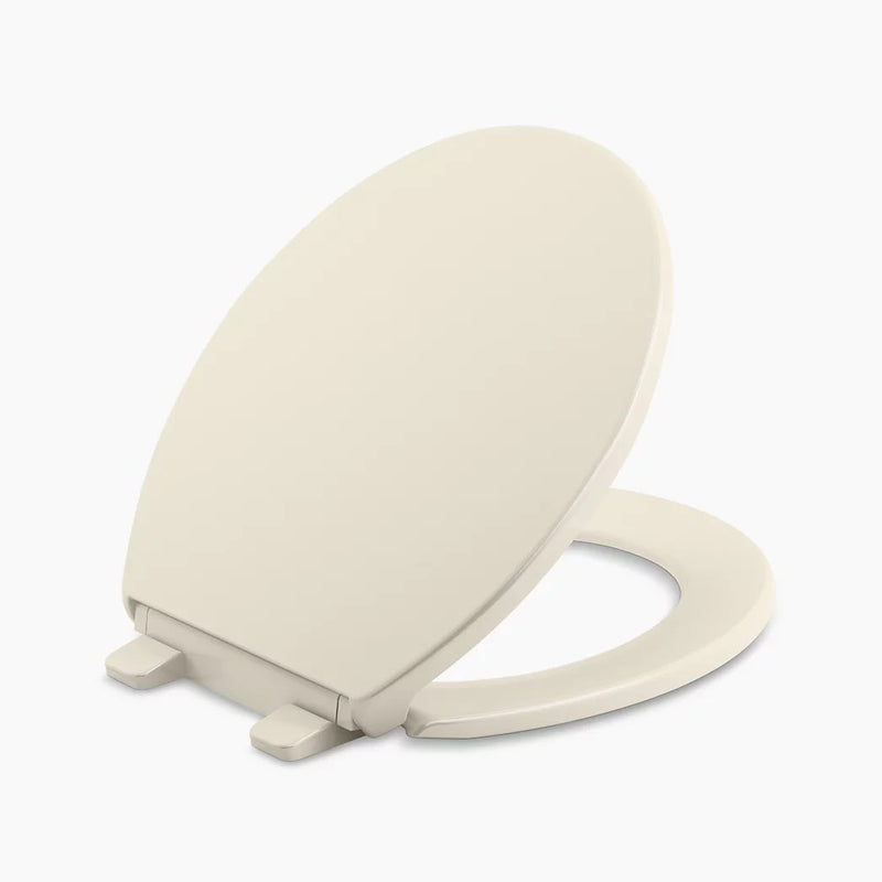 KOHLER Brevia Quick-Release Round-Front Toilet Seat in Almond
