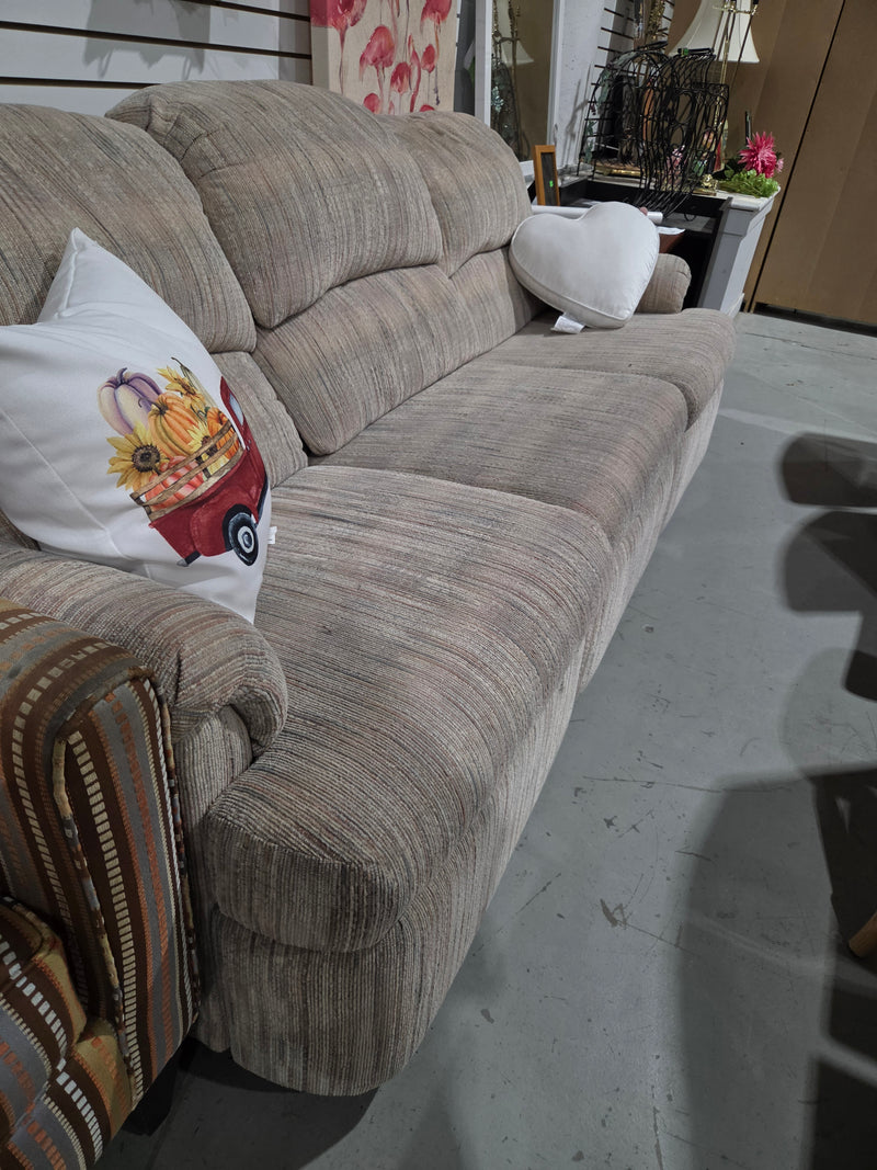 Cozy 3-Seat Couch with Textured Woven Fabric
