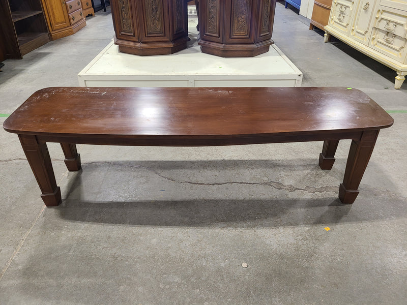 Vintage Mid-Century Curved Wood Coffee Table