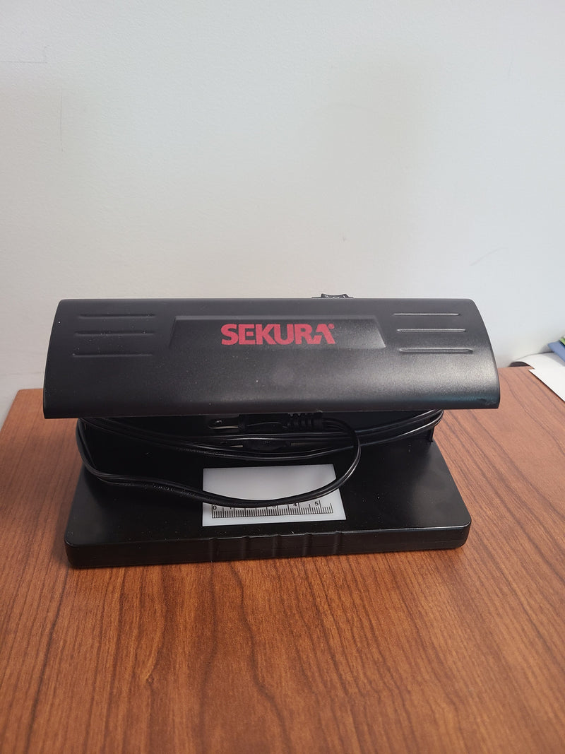 Sekura Counterfeit US Currency & ID Detector Unit - Dual UV & Watermark Light