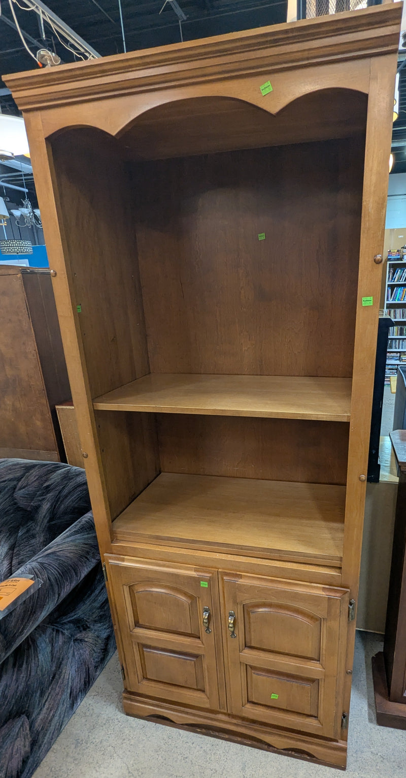 Vic Design Tall Rustic Oak-Finish Bookcase