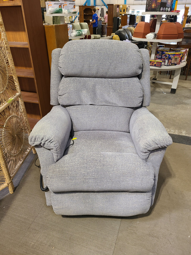 La-Z-Boy Power Lift Recliner Chair – Gray Fabric