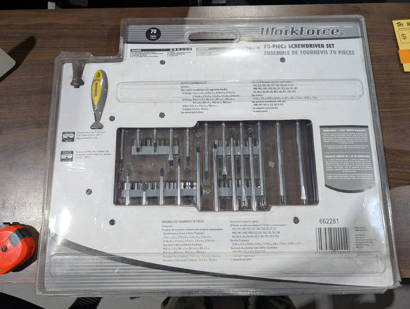 Workforce 69-Piece Screwdriver Set