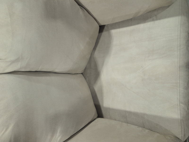 Thick Tan Fabric Armchair