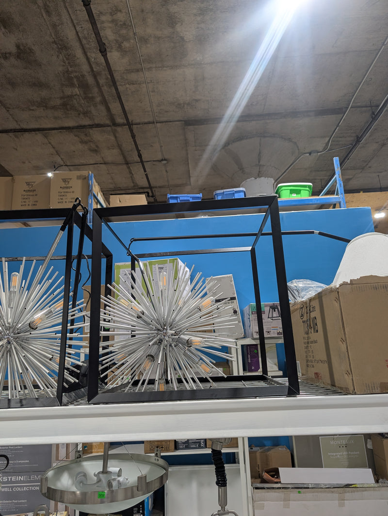Sunburst Eight-Light Chandelier