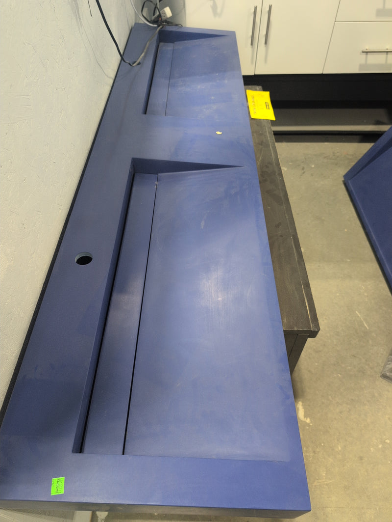 Royal Blue Double Sink