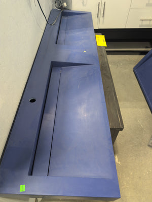Royal Blue Double Sink