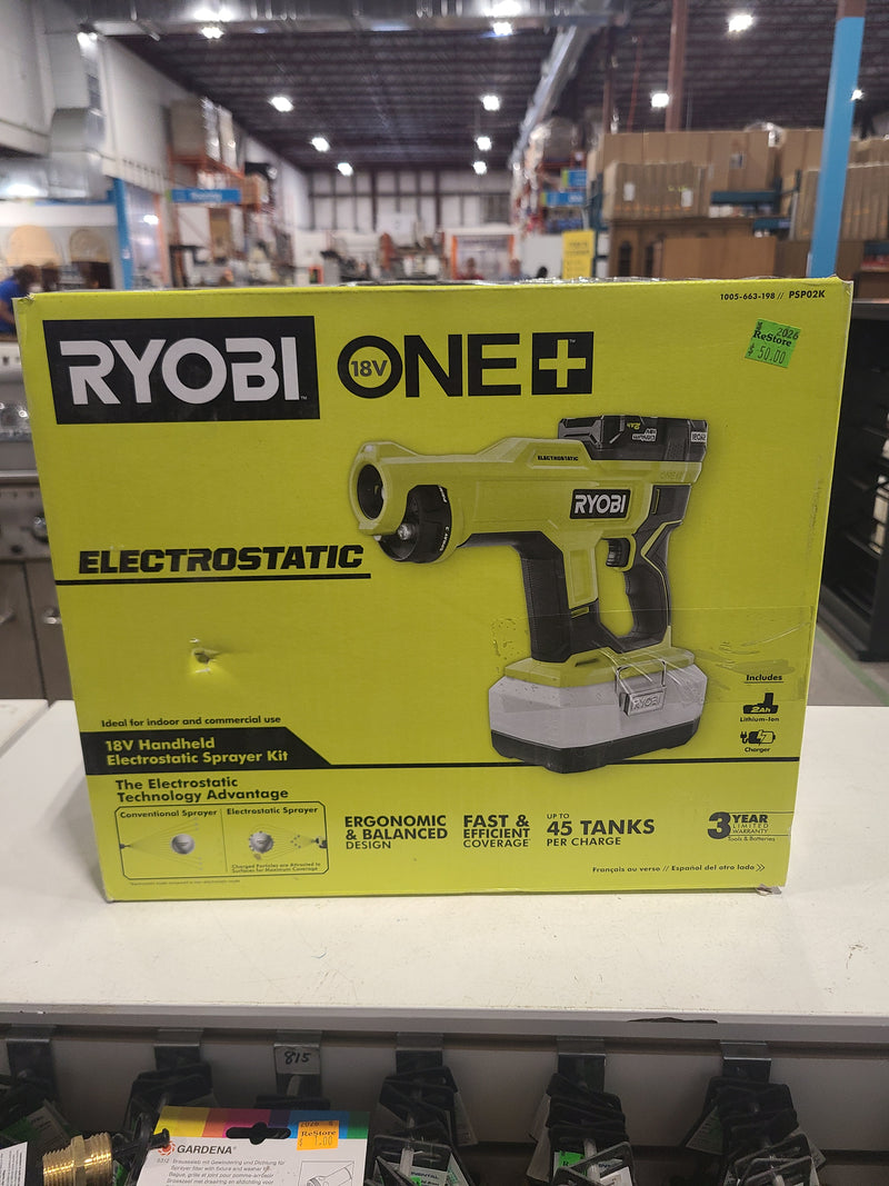 RYOBI 18V ONE+ Handheld Electrostatic Sprayer Kit