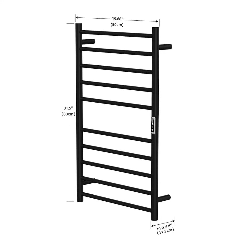 Glacier Bay Matte Black Electric Plug-In Towel Warmer
