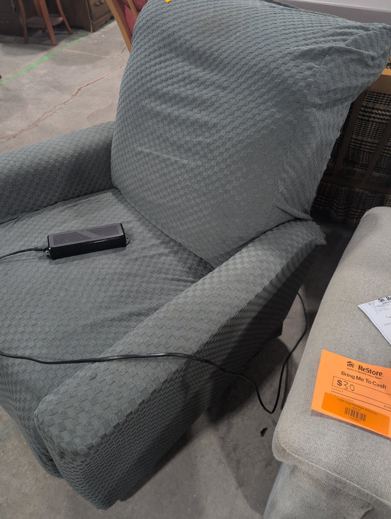 Dark Teal Power Recliner Armchair (Untested)