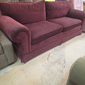 Traditional Burgundy Couch