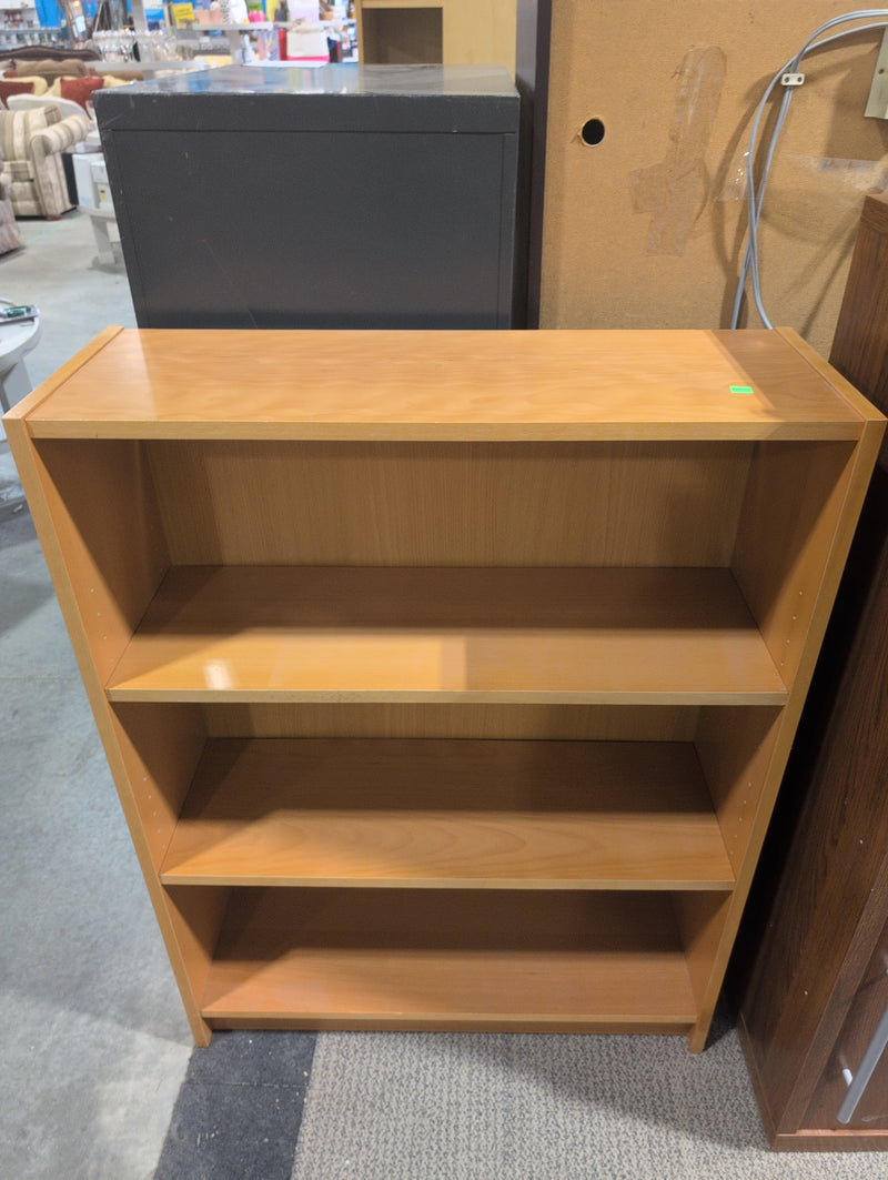 Light Brown Wide Bookcase