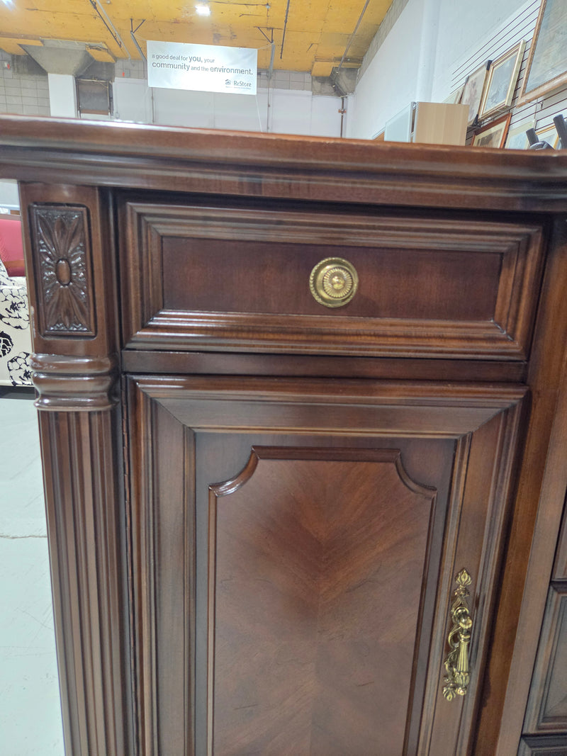 Vintage Solid Wood Sideboard Buffet