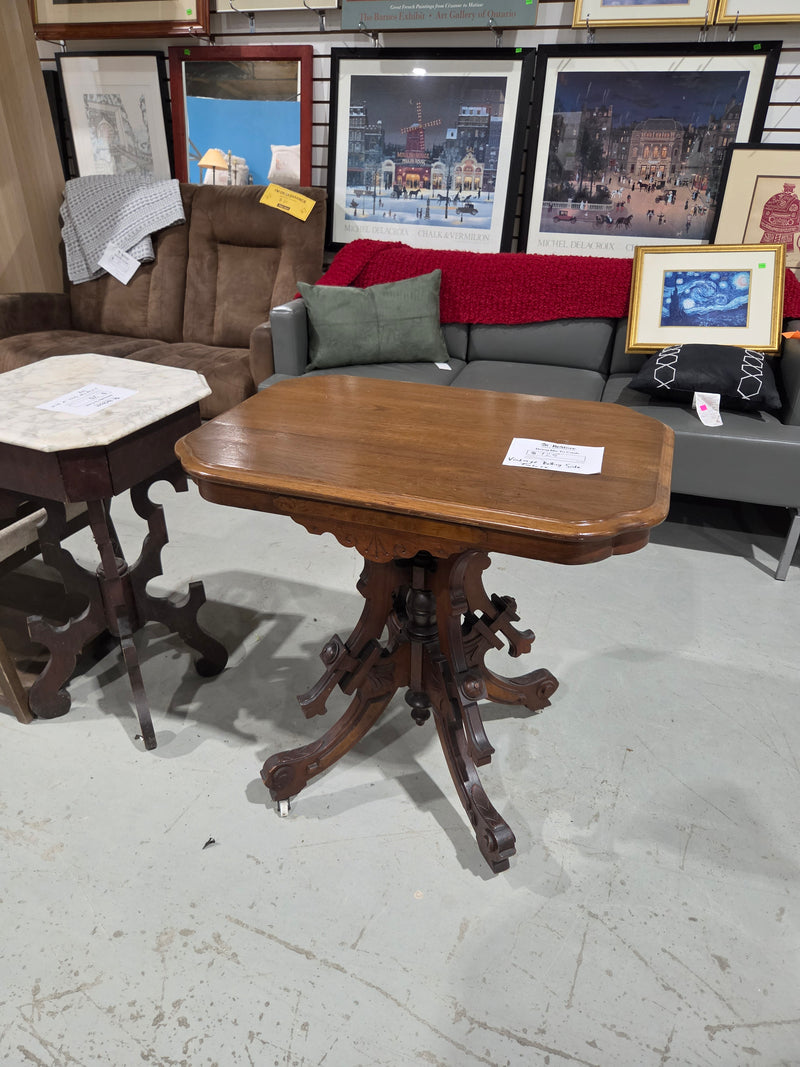 Antique Victorian Wooden Parlor Table