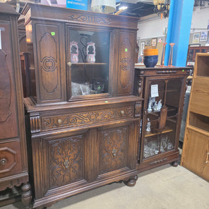 Vintage Carved Buffet & Hutch