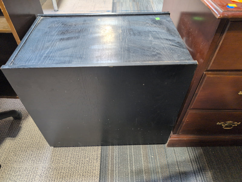 Wheeled Filing Cabinet, Black