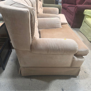 Brown Upholstered Arm Chair