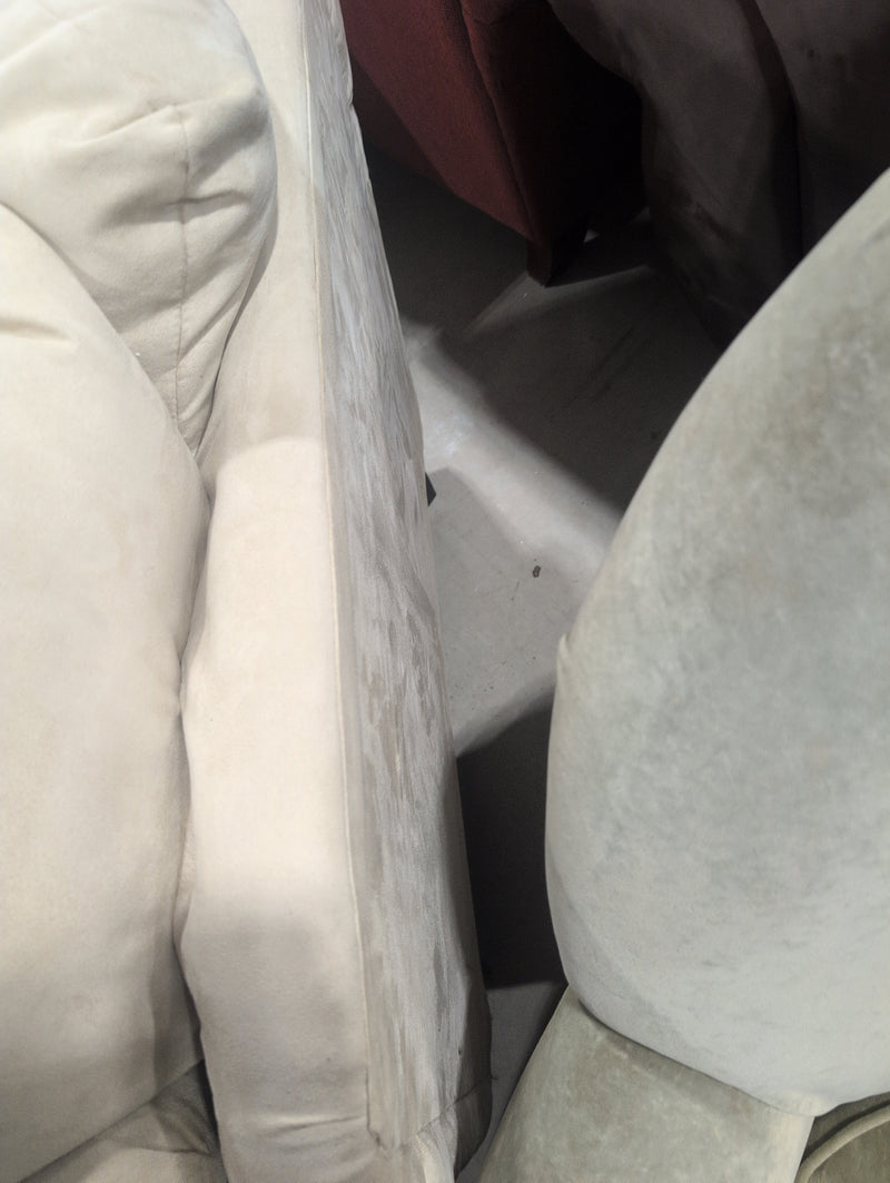 Thick Tan Fabric Armchair