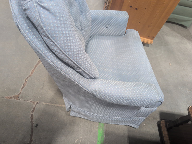 Baby Blue Spinning, Reclining Armchair