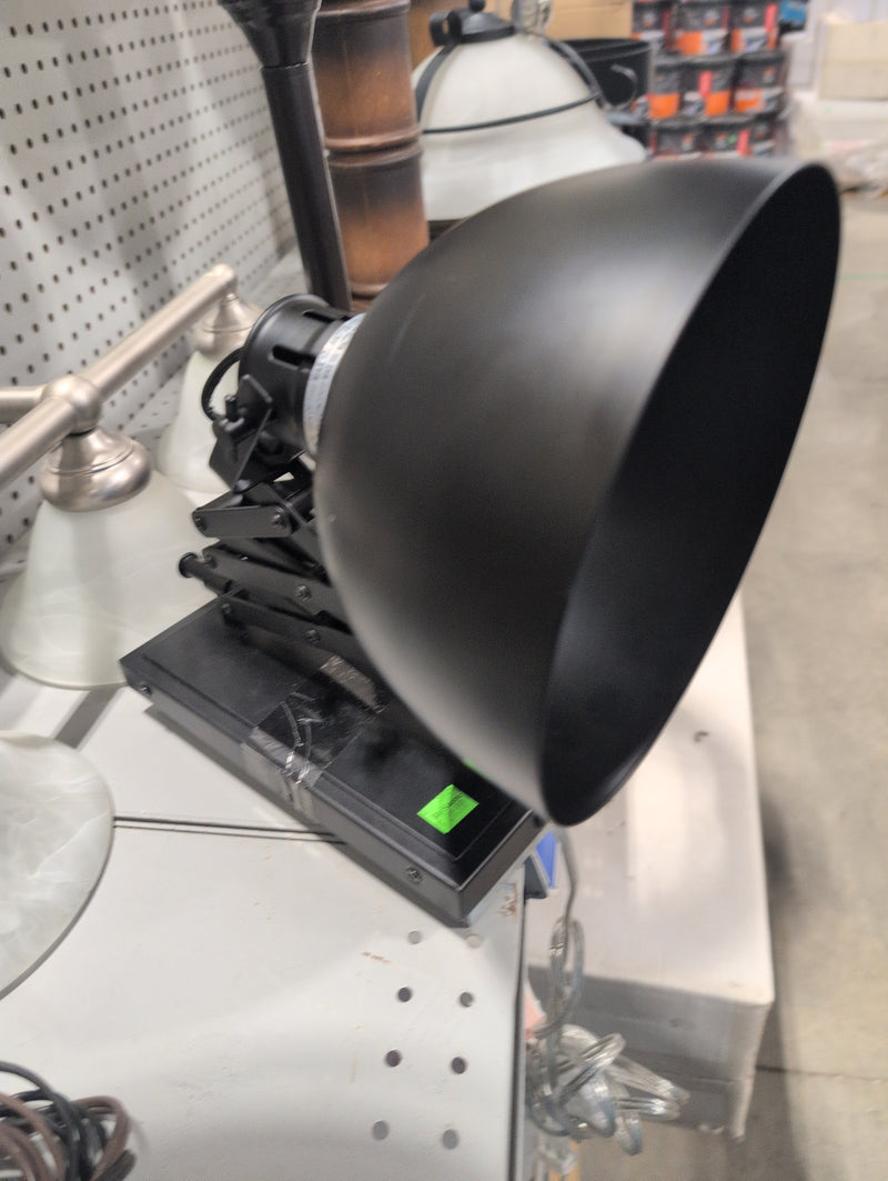 Black Tabletop Lamp with Adjustable Height