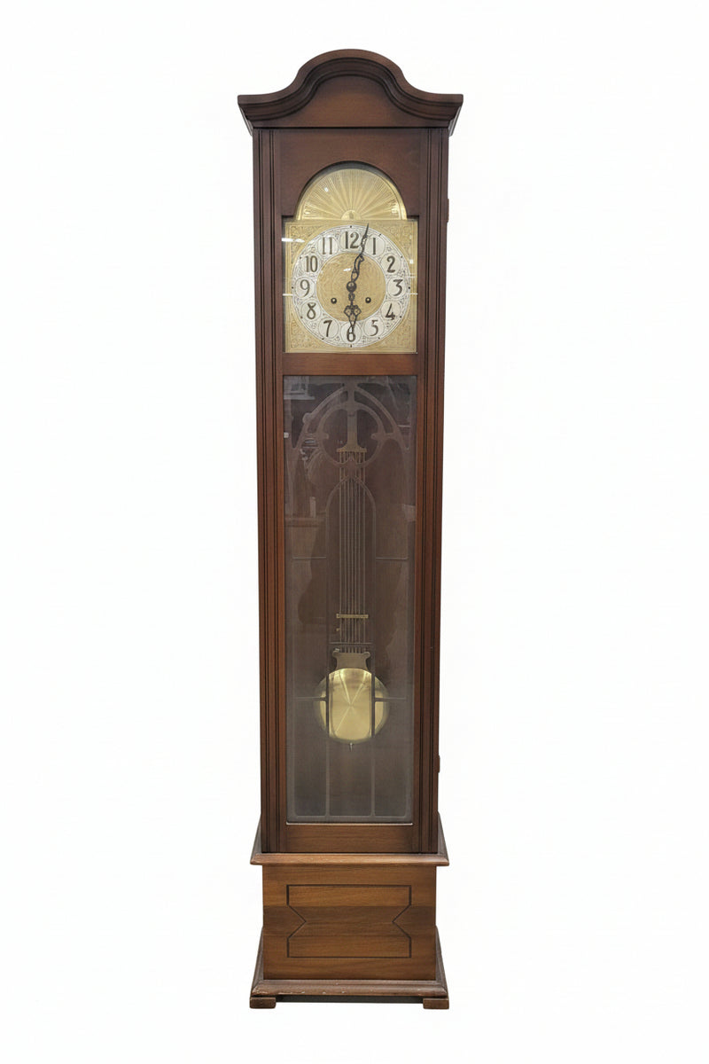Vintage Blackforest Clock Co. Wood Grandfather Clock