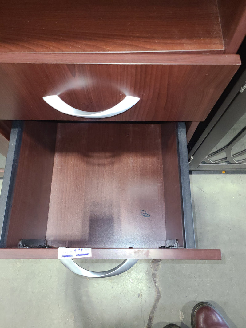 Cherry Veneer Multifunctional Kitchen Storage Cabinet