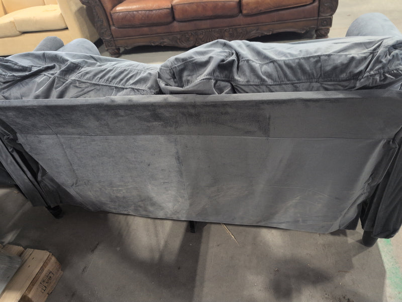 Grey Loveseat with Pillows