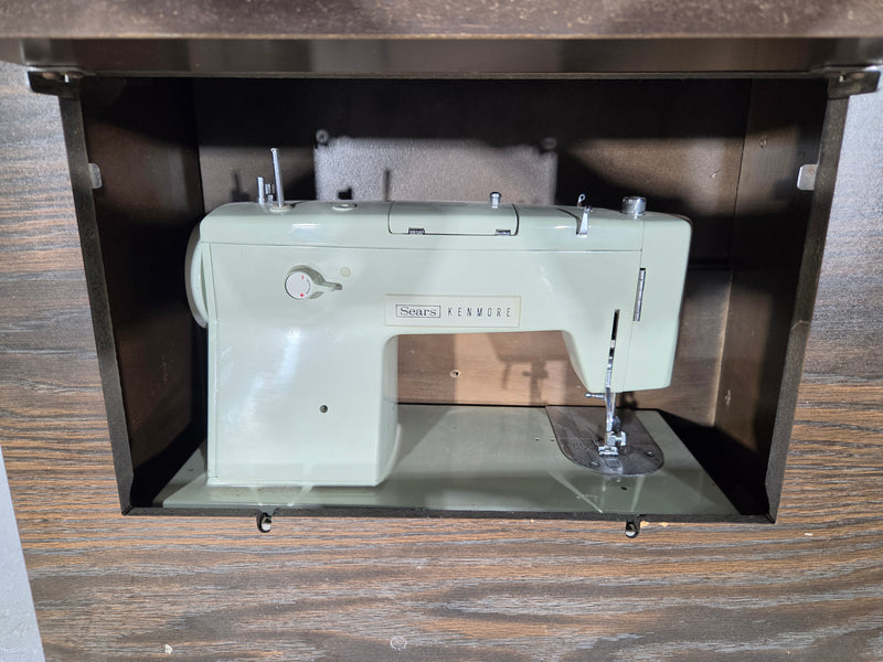 Vintage Multi-Functional Expandable Sewing Machine Desk