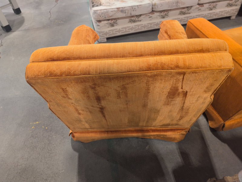 Orange Square Armchair
