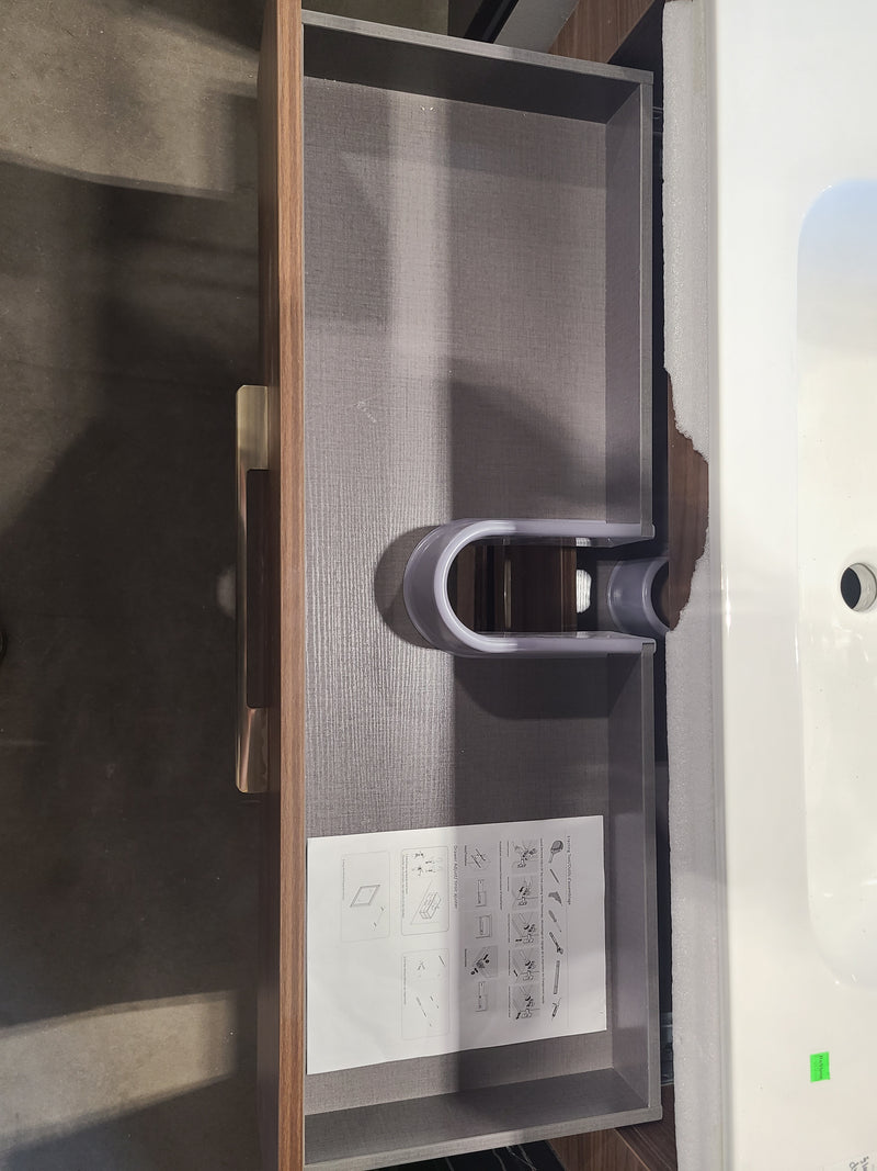 Modern Floating Bathroom Vanity with Ceramic Sink