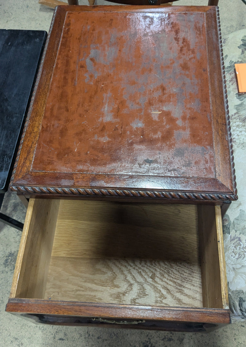 Antique Side Table with One Drawer