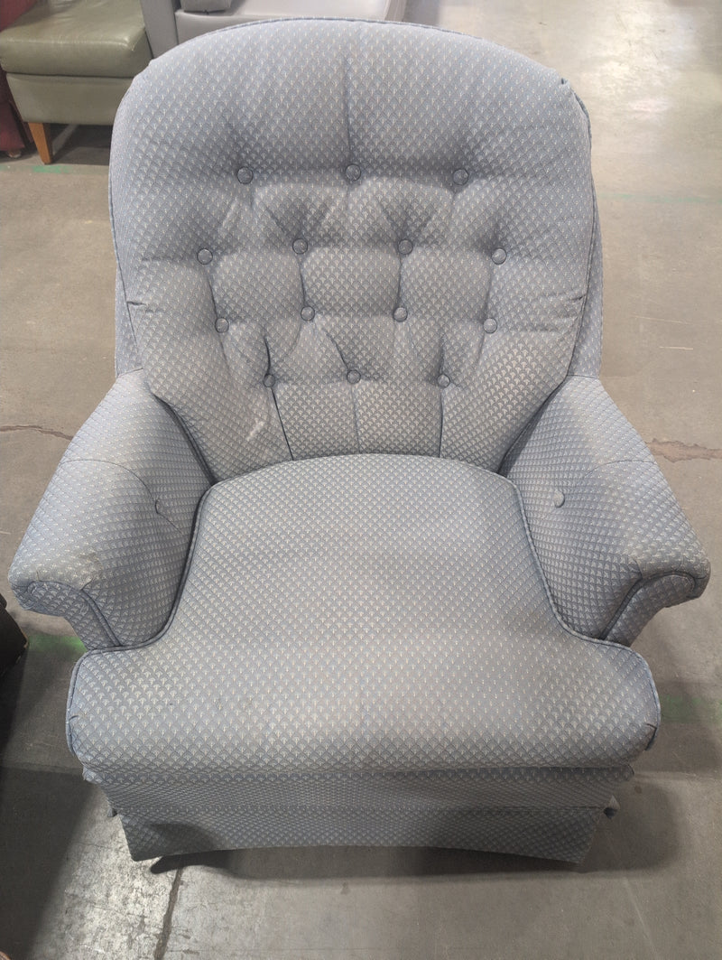 Baby Blue Spinning, Reclining Armchair