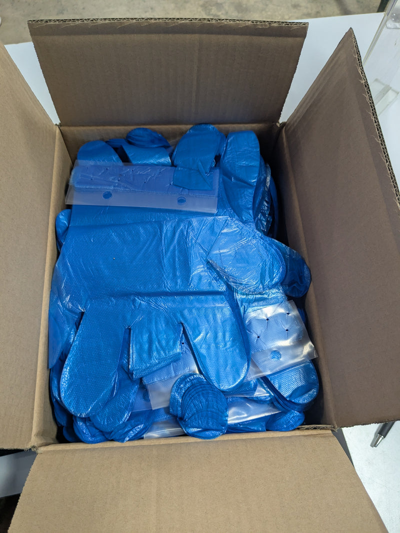 100 Pack of Blue Poly Glove