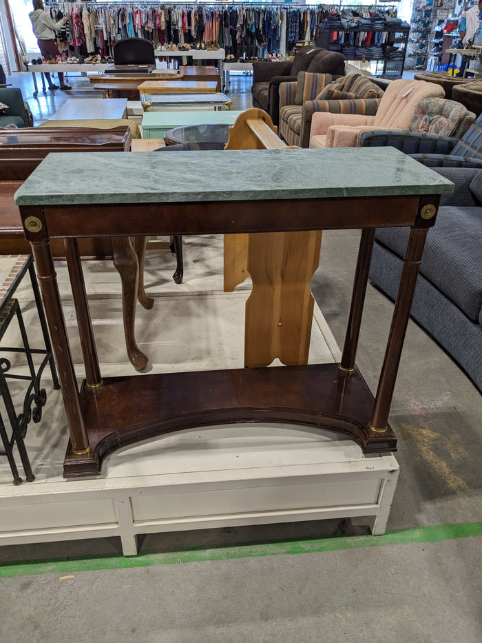 Bombay Sofa Table with Green Stone Top