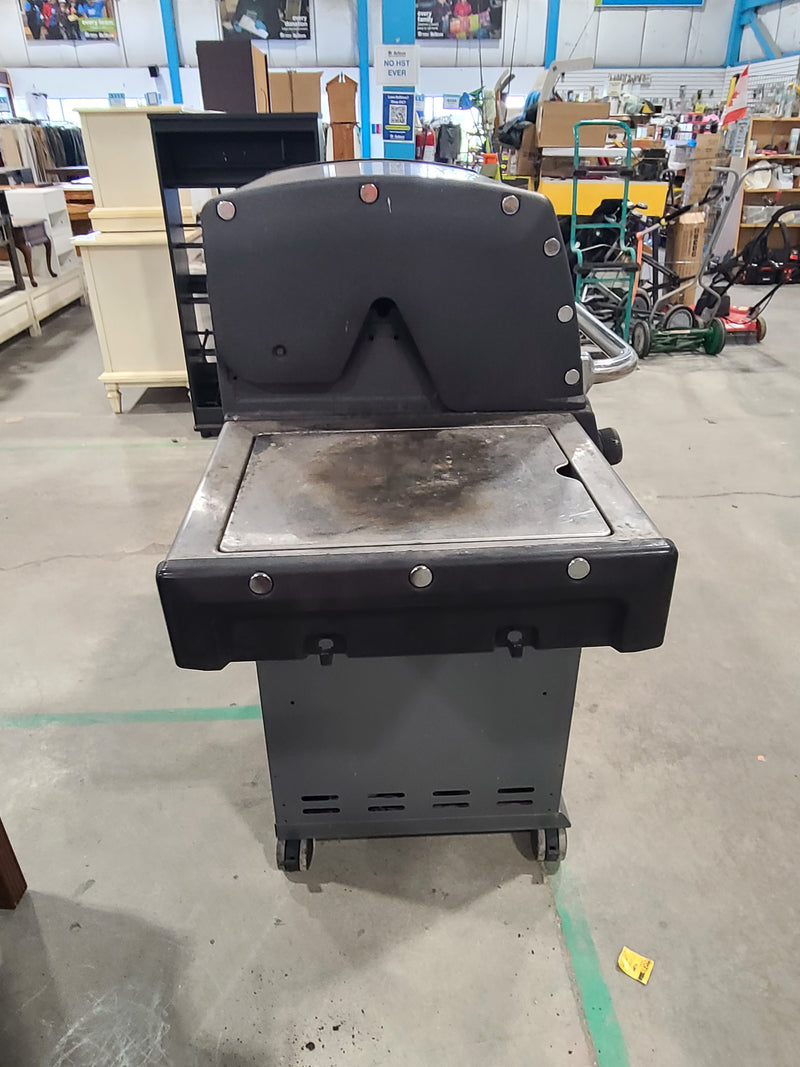 Good Condition Broil King Baron Stainless Steel 4-Burner Propane BBQ Grill with Side Burner