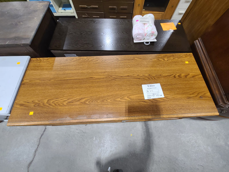 Classic Oak-Finish Media Console with Storage