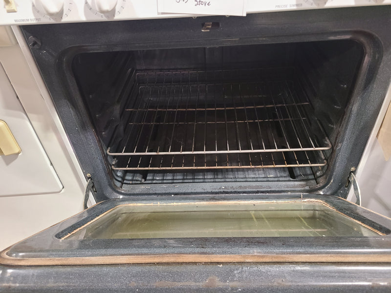 GE Profile White Gas Stove with Oven