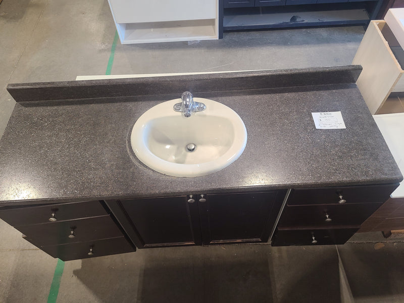 6-Drawer Single Sink Bathroom Vanity