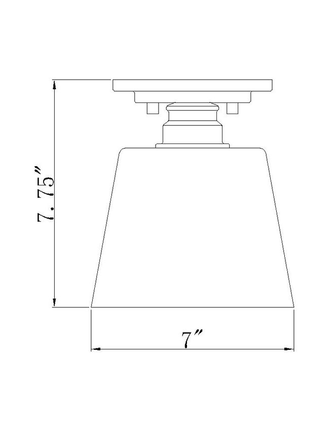 Z-Lite Ammora Collection Flush Mount with Brass Finish