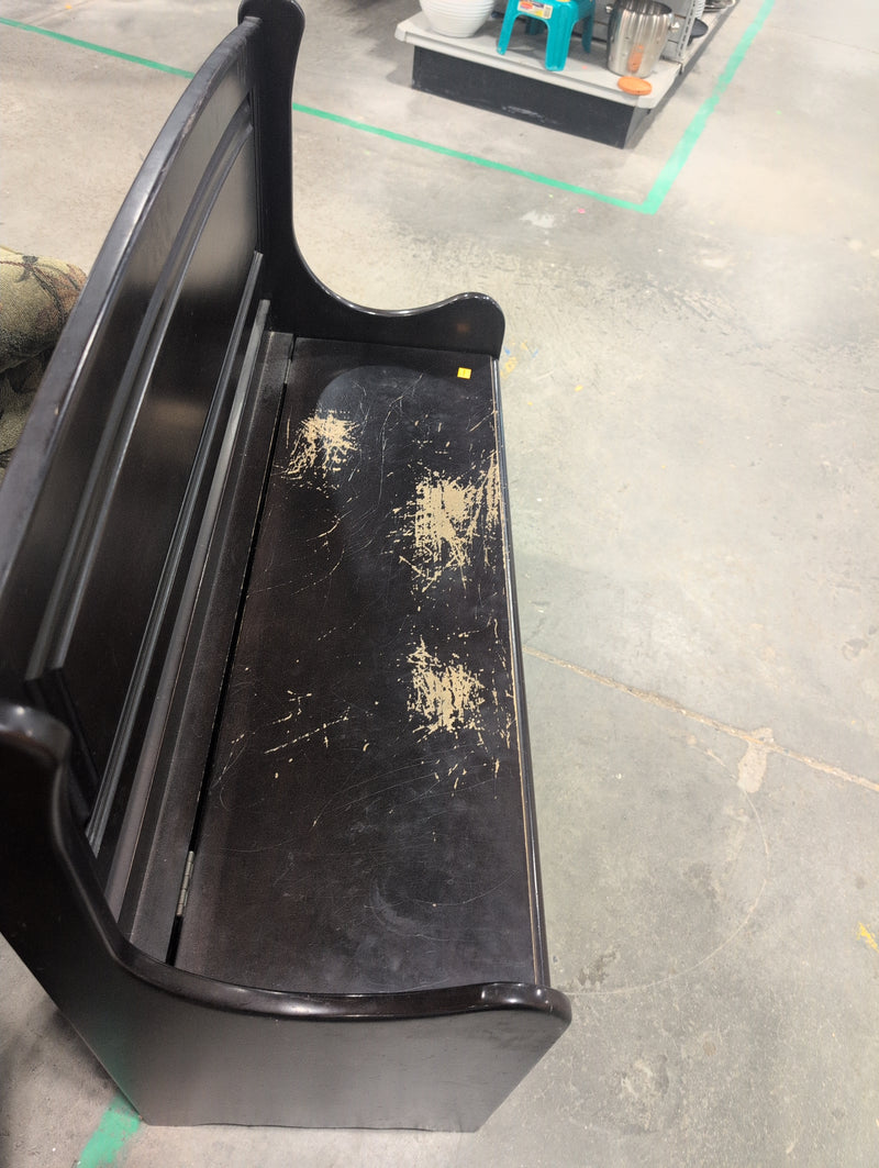 Black Storage Bench