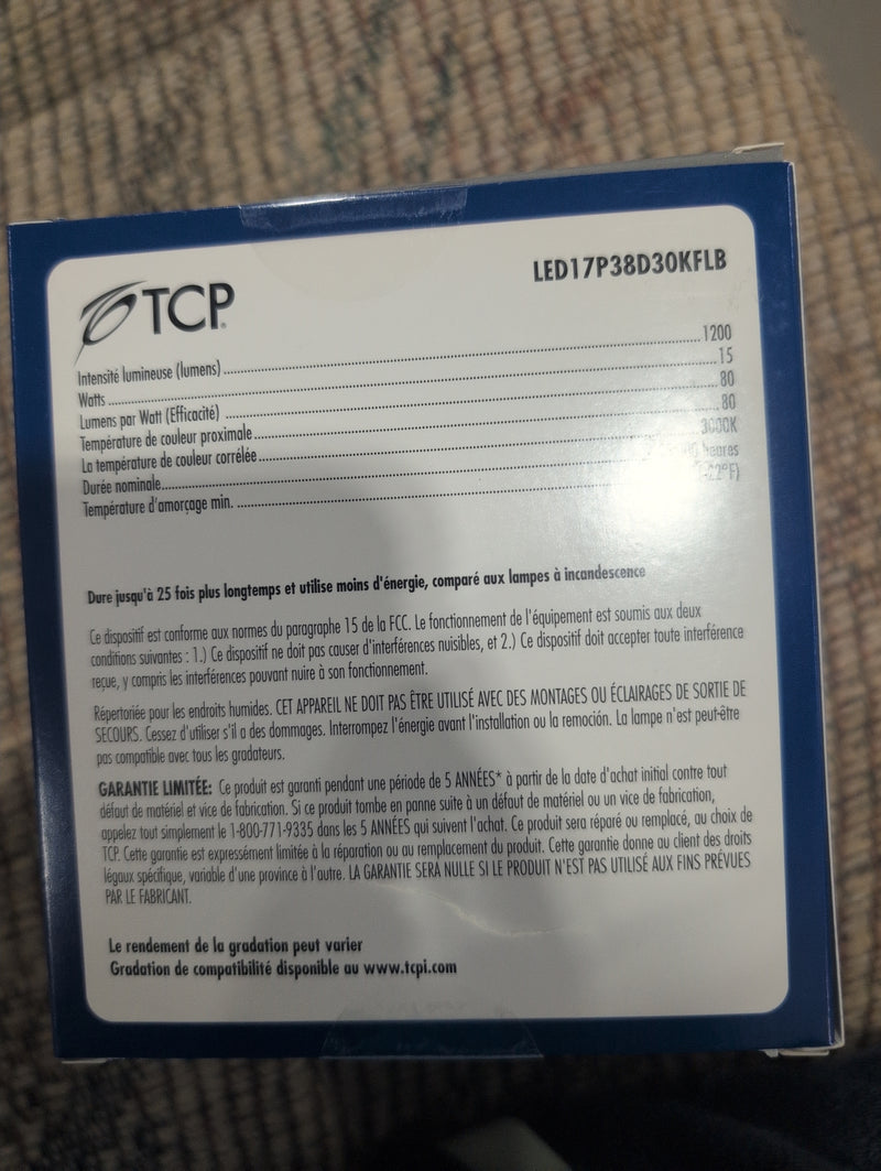 TCP Elite Series LED Halogen Replacement Dimmable Bulb