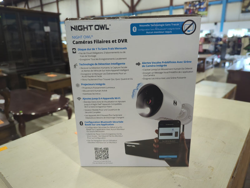Night Owl UHD 1TB HDD 8 Channel 4K Bluetooth Camera System White WM-BTD881-4LSA