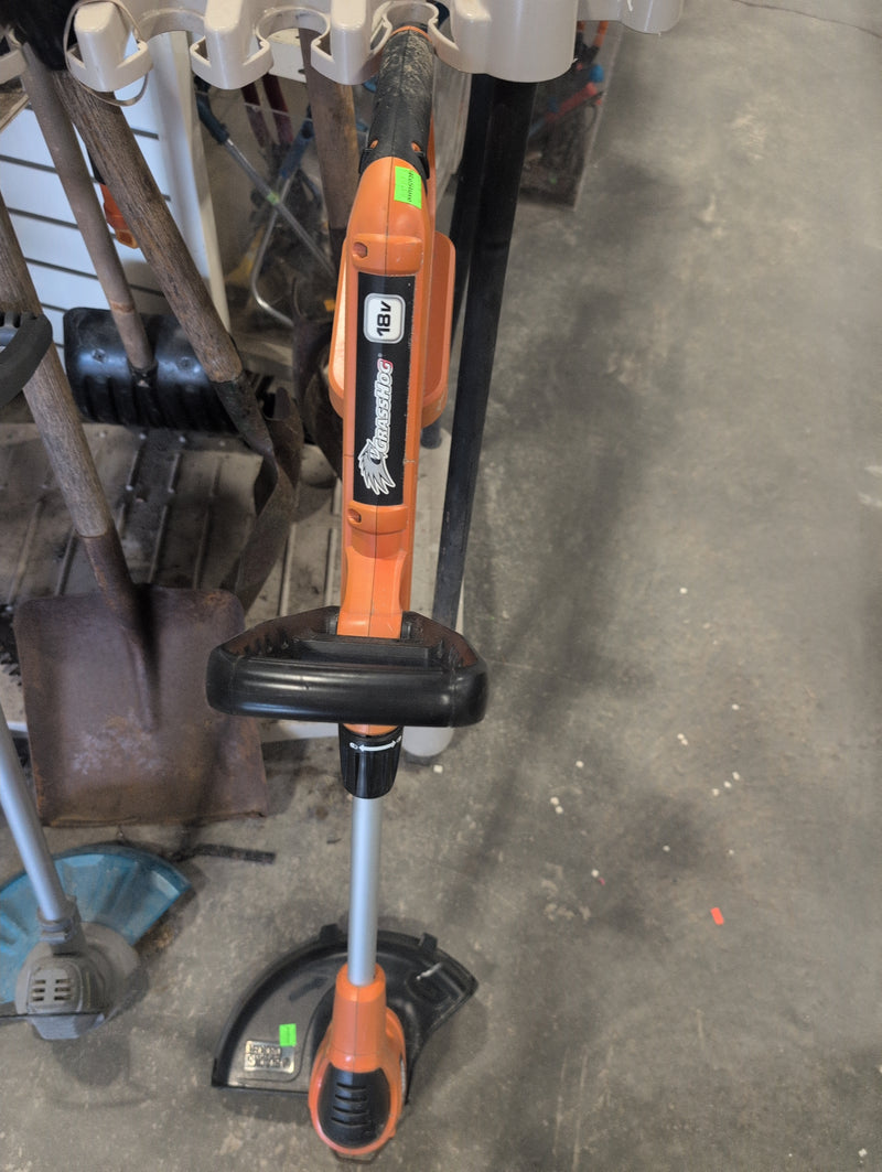Orange and Black Battery Powered Stringtrimmer