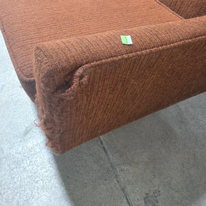 Mid Century Brown Tweed Sofa