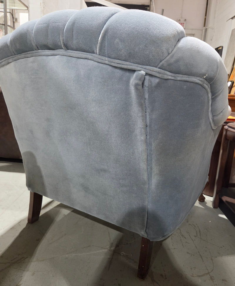Vintage Hollywood Regency-style Upholstered Armchair
