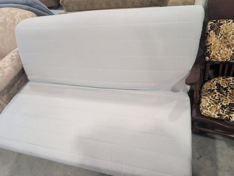 Futon Bed with Metal Base and Wooden Slats